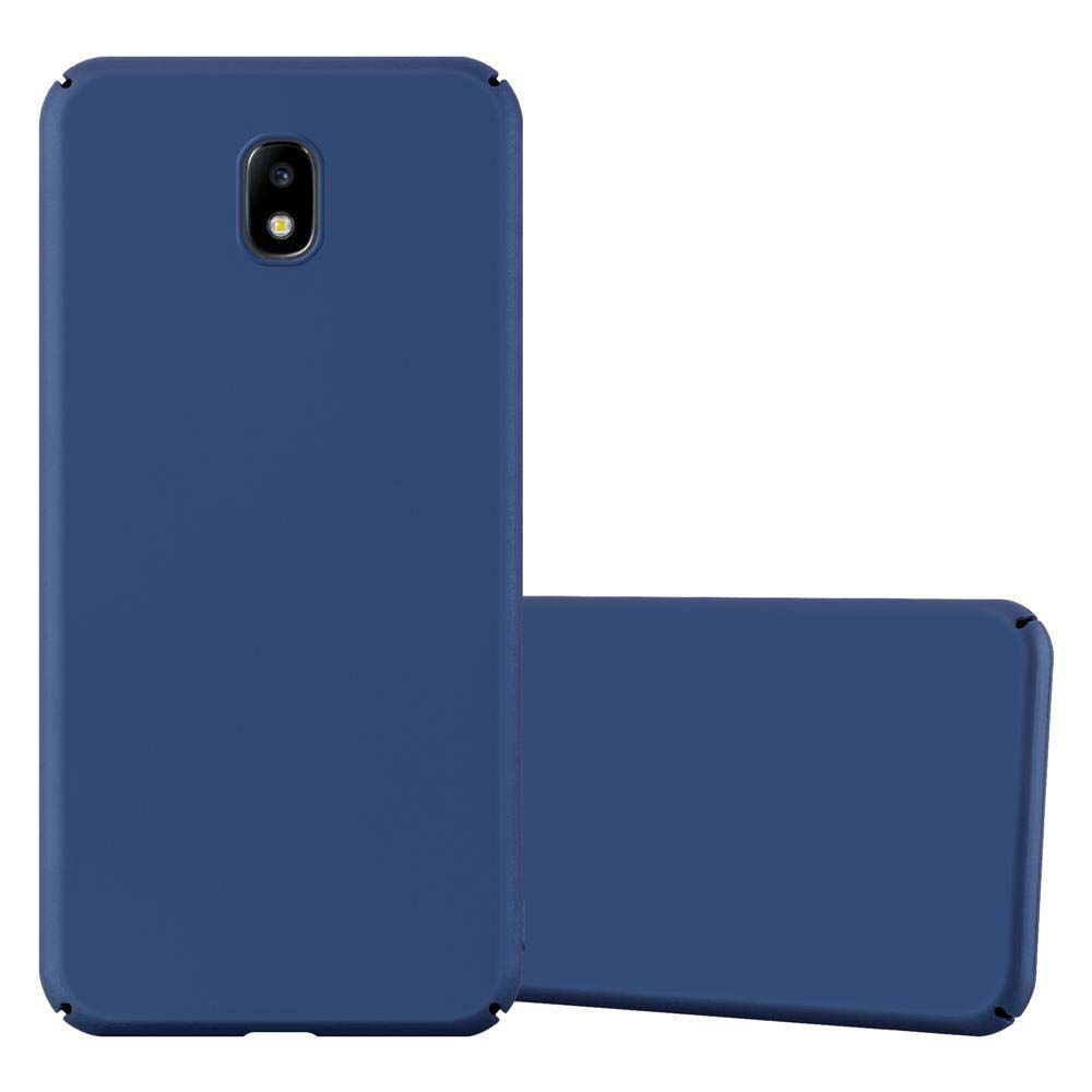 Due custodie blu scuro per telefono giacciono una accanto all'altra.
