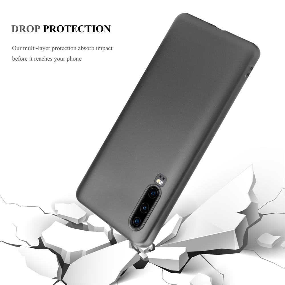 Una cover grigio scuro sfonda superfici bianche.