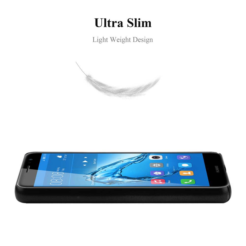 Uno smartphone sottile con un'icona di piuma e testo. Ultra Sottile, Design Leggero.