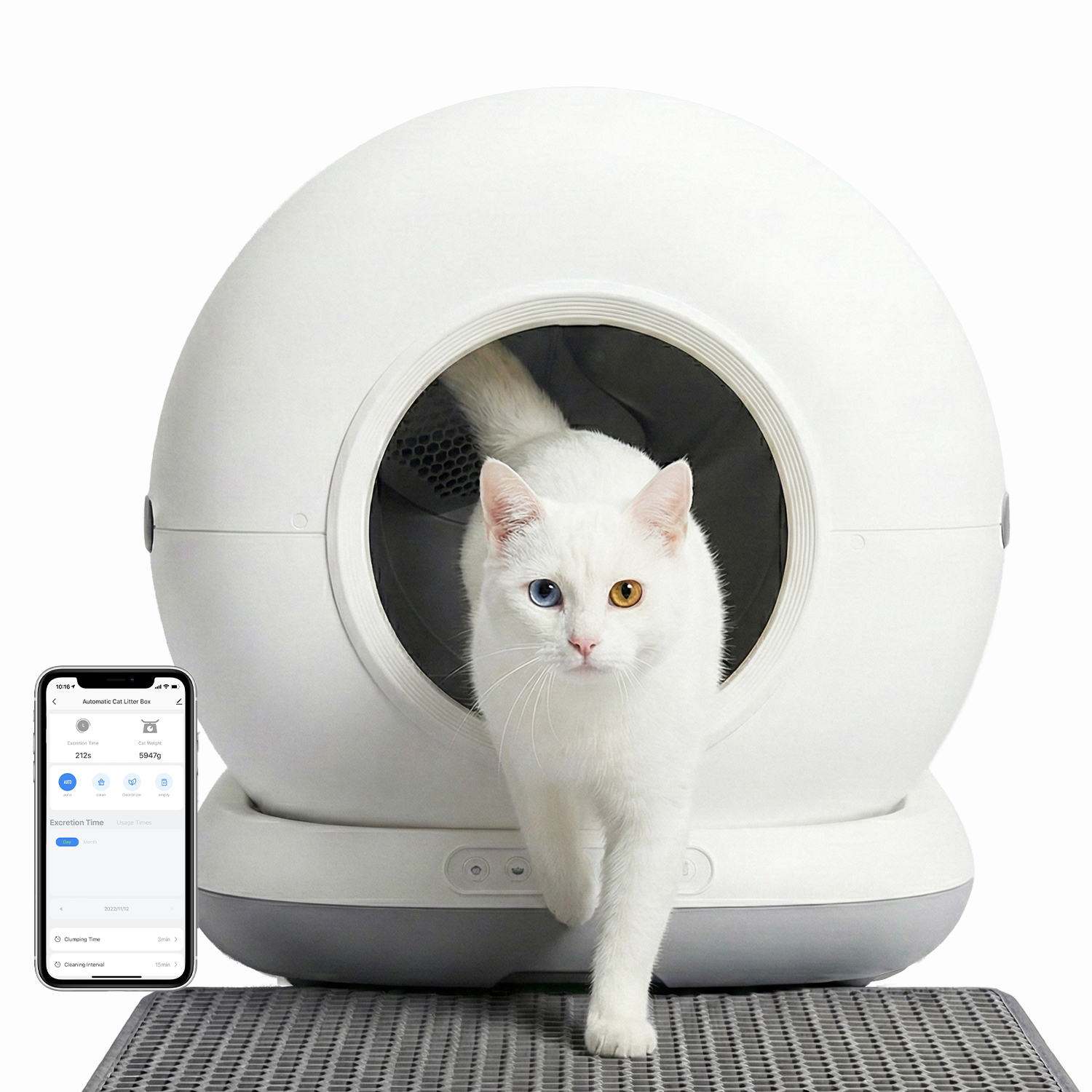 HAUSTIER CB001 Akıllı Otomatik Kedi Tuvaleti Gri