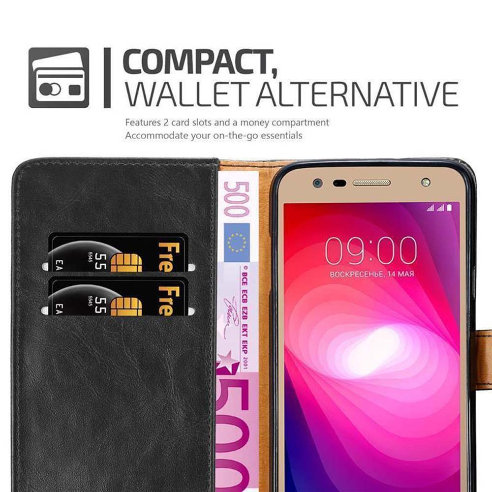Un portafoglio nero con telefono, carte e banconota da 500 euro.