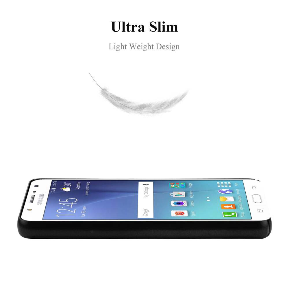 Ein schlankes Samsung-Smartphone mit einem Feder-Symbol und dem Text 'Ultra Slim'.