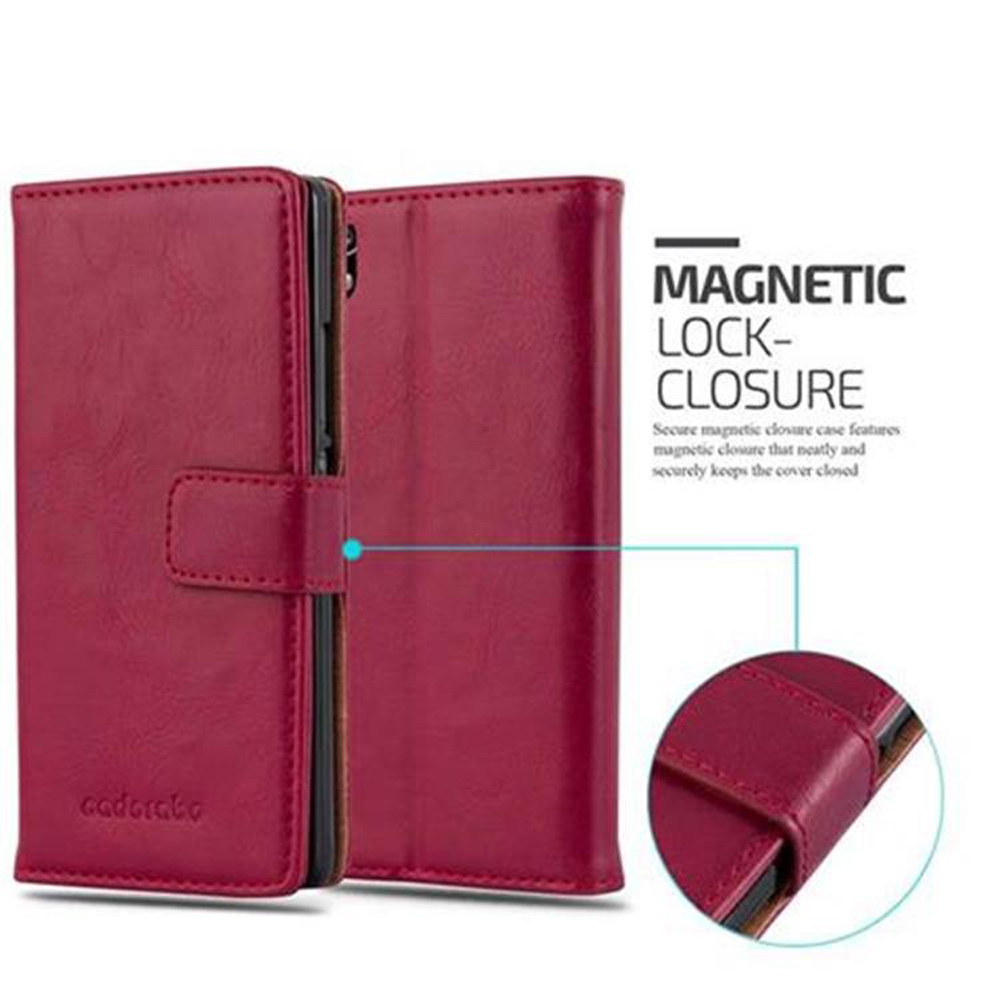 Custodia rossa per telefono con chiusura magnetica, marca Cadorabo.