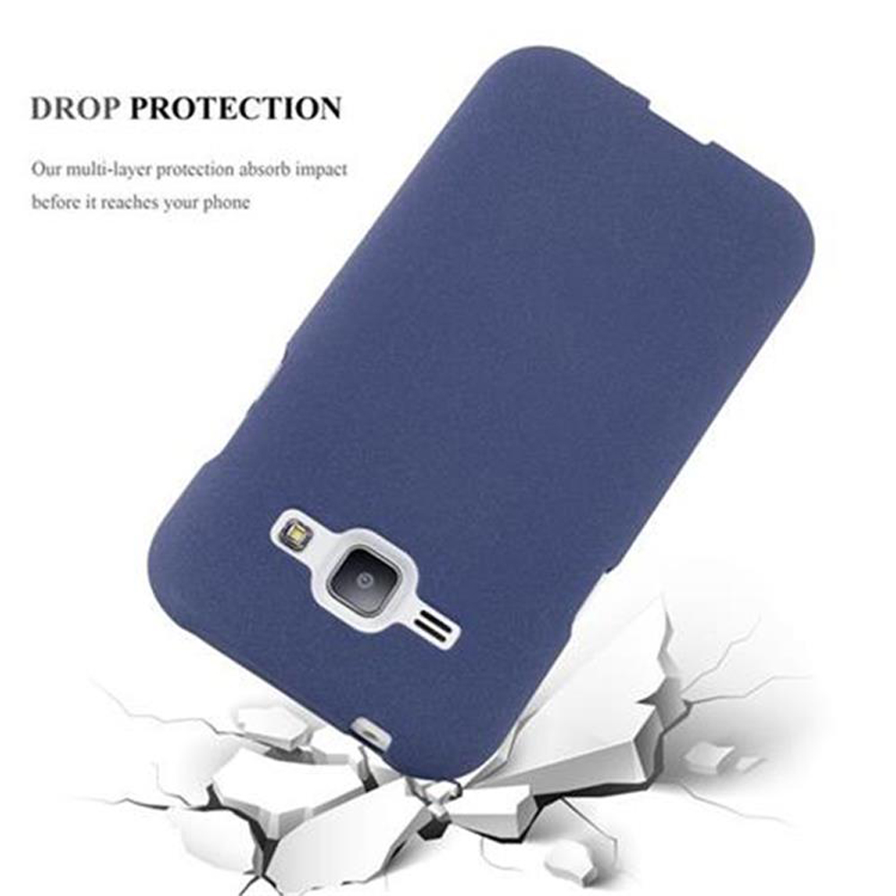 Cover blu scuro che cade su frammenti bianchi.