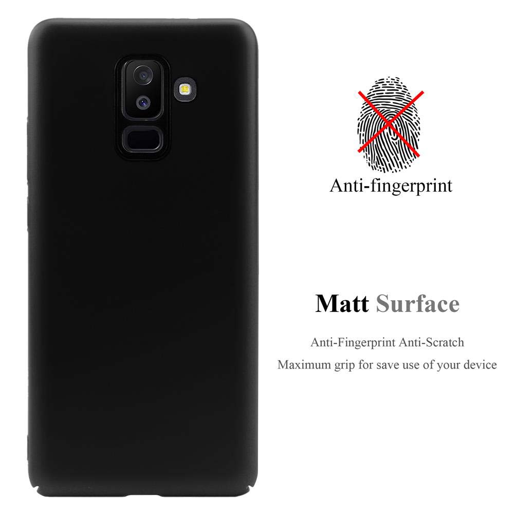 Schwarze Handyhülle mit Anti-Fingerabdruck- und Matt-Oberflächen-Design.