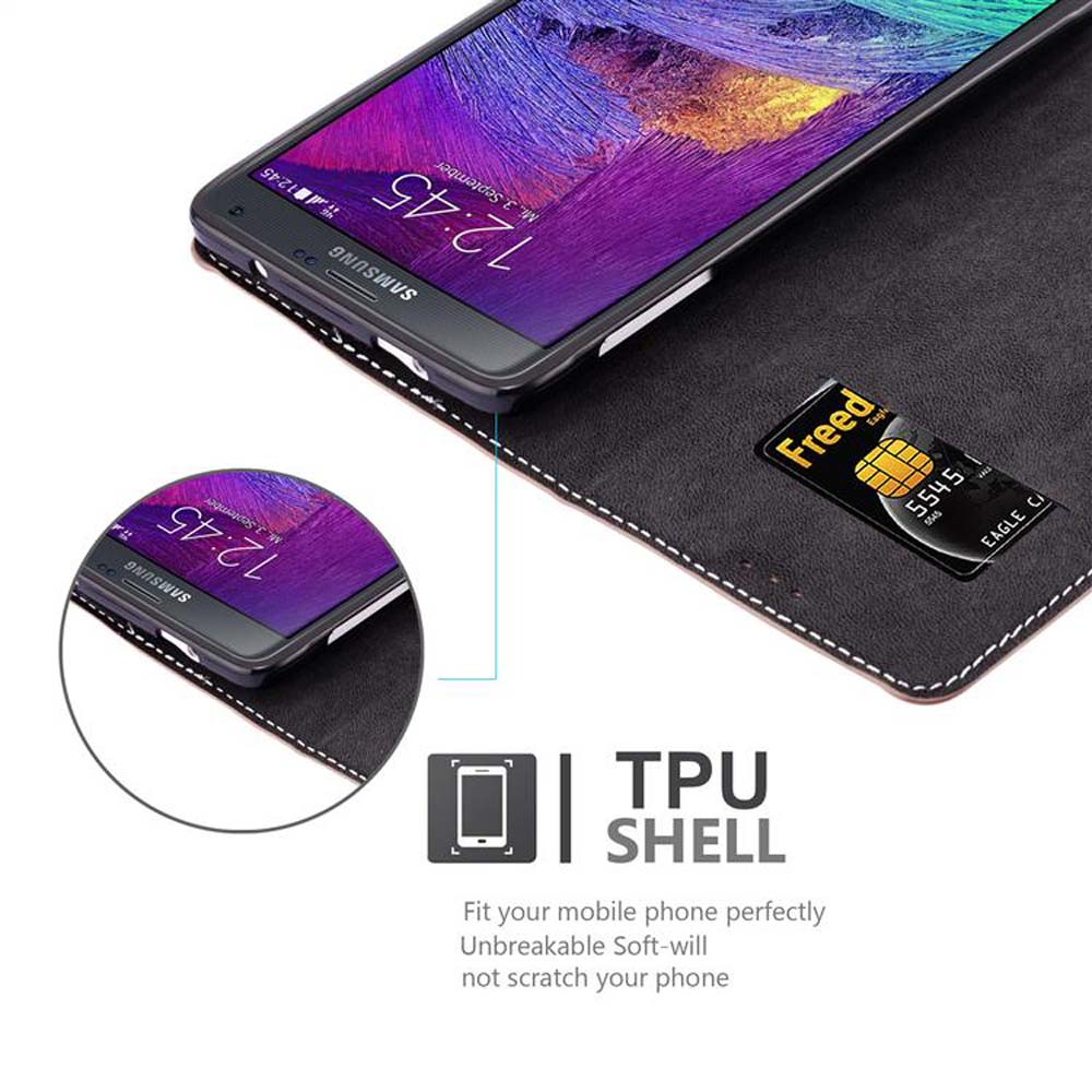 Uno smartphone Samsung in una custodia nera con scheda SIM