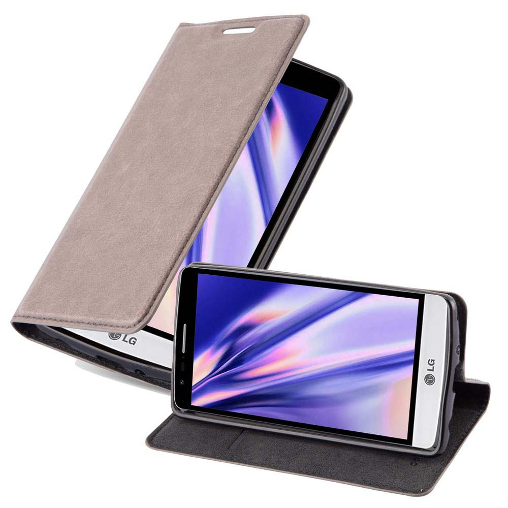 Dos smartphones LG en fundas protectoras con pantallas coloridas sobre fondo blanco.
