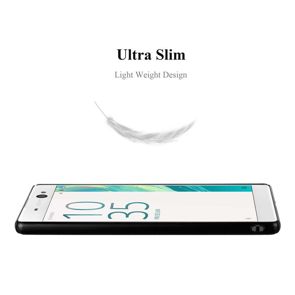 Smartphone ultra sottile con icona piuma, testo 'Ultra Slim'.