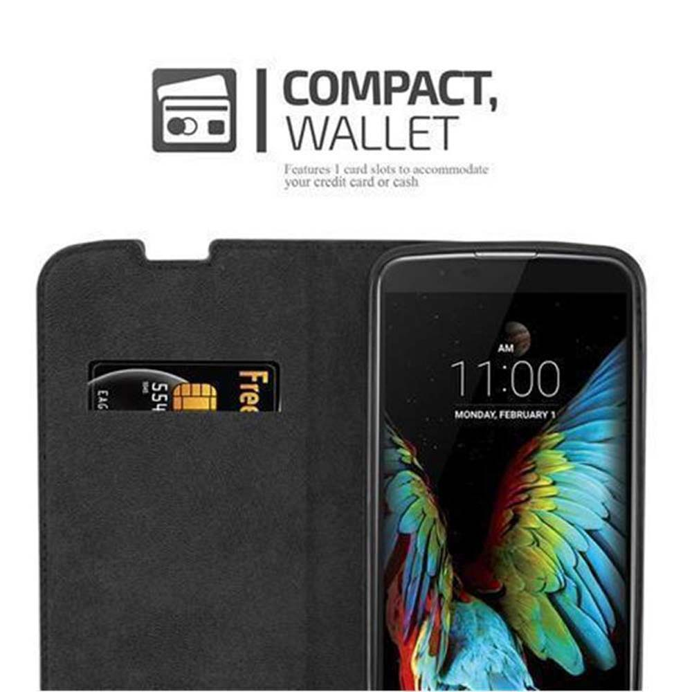 Custodia nera per telefono con slot per carte e schermo smartphone che mostra le 11:00.