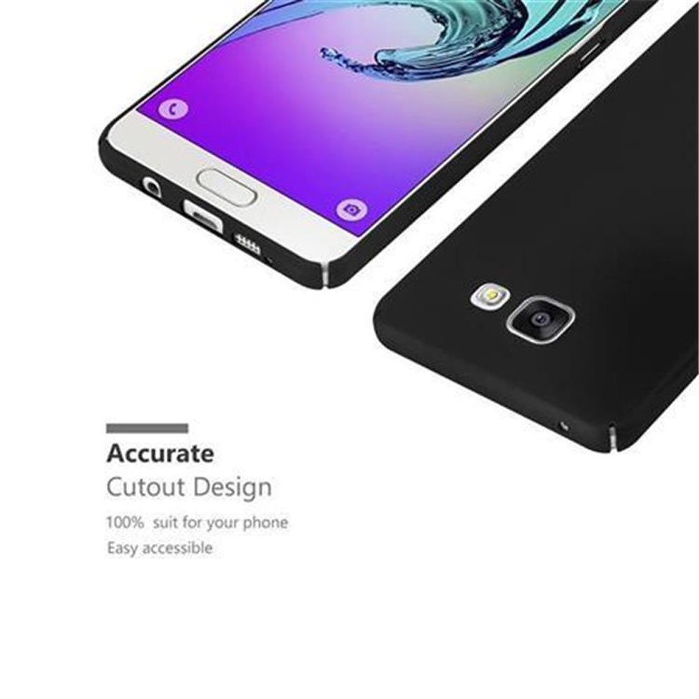 Uno smartphone nero con custodia e un altro smartphone con schermo viola.