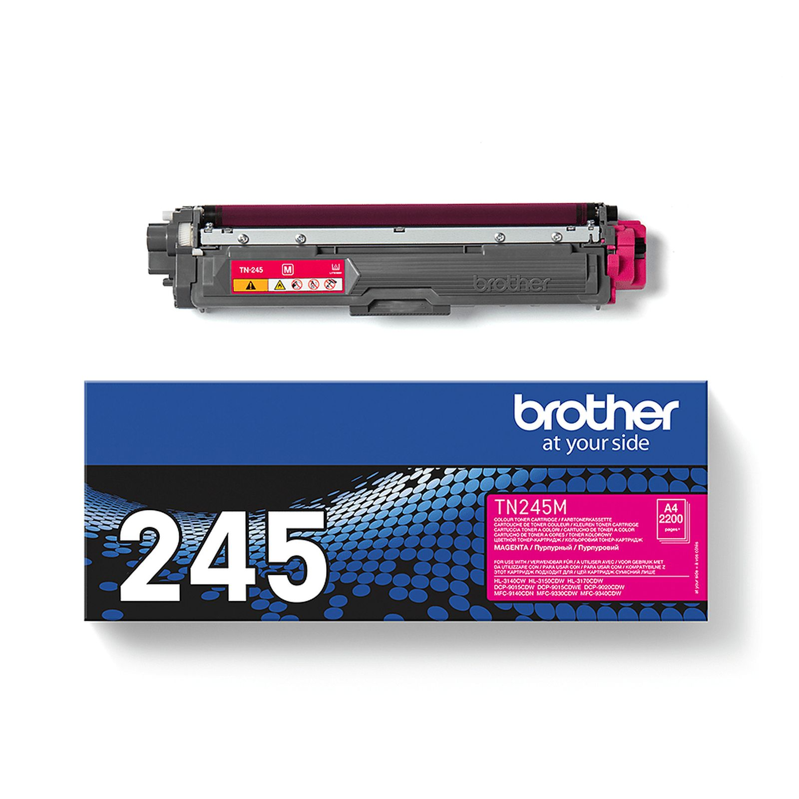Magenta Tonerkartusche von Brother, Modell TN245M, für Drucker.