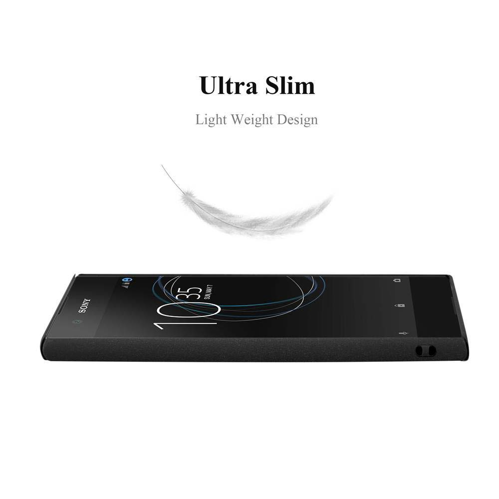 Uno smartphone Sony molto sottile con un'icona a piuma.