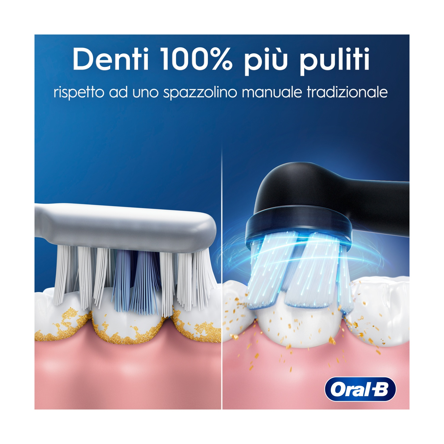 Cepillo eléctrico limpia dientes mejor que cepillo manual.
