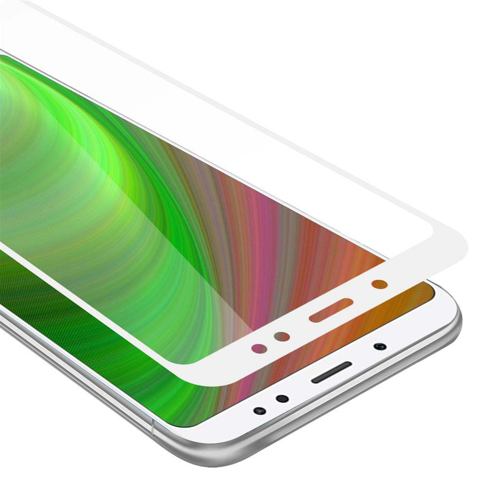 Primo piano di uno smartphone sdraiato su un fianco con protezione schermo.