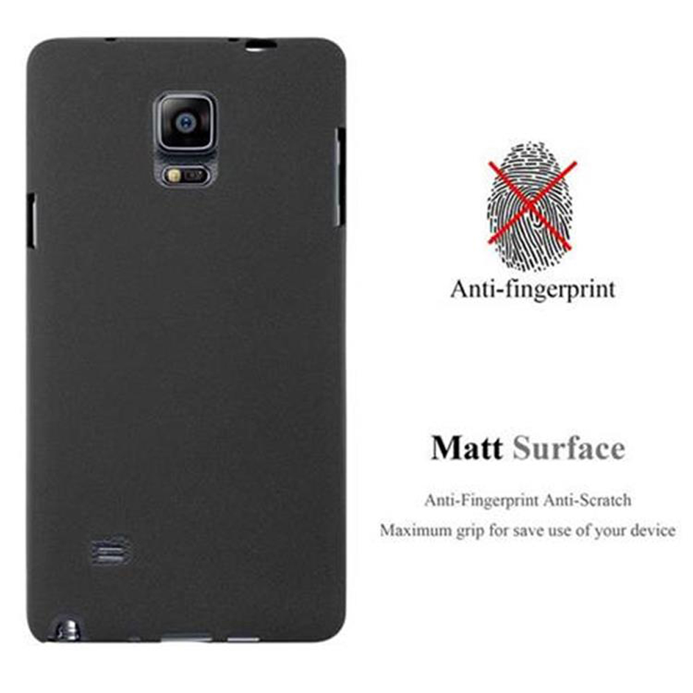 Cover nera per telefono con apertura fotocamera e logo Matt Surface.