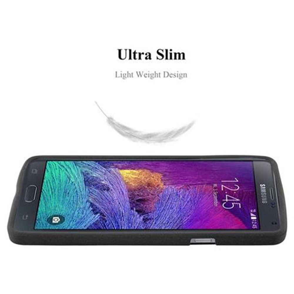 Smartphone nero sottile con piuma e testo "Ultra Slim".