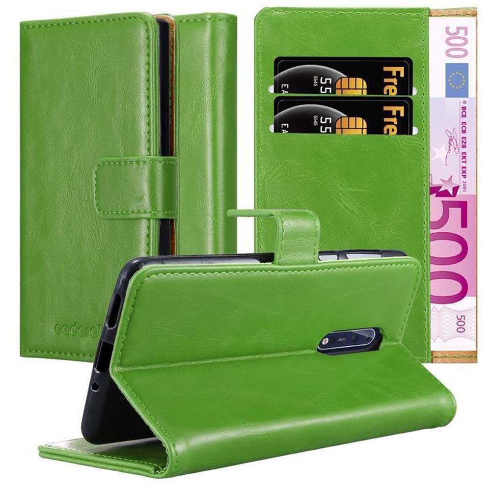 Custodia A Portafoglio In Pelle Per Nokia 8 Sirocco – Con Slot Per Carte, Supporto Integrato E Chiusura Magnetica