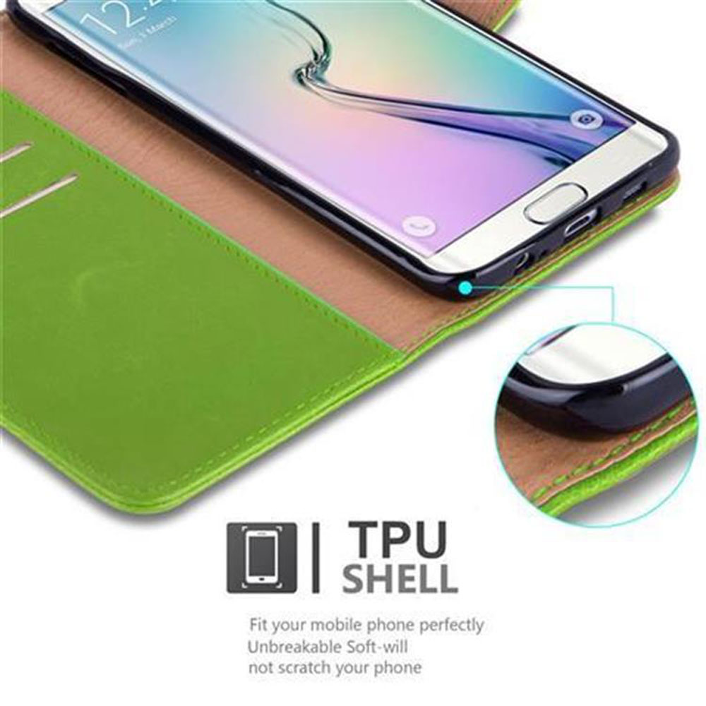 Custodia verde per telefono con smartphone, guscio in TPU.