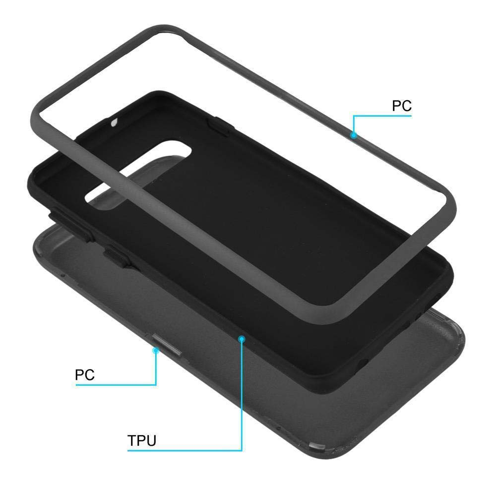 Schichtaufbau eines Handyhülle: TPU und PC Materialien.