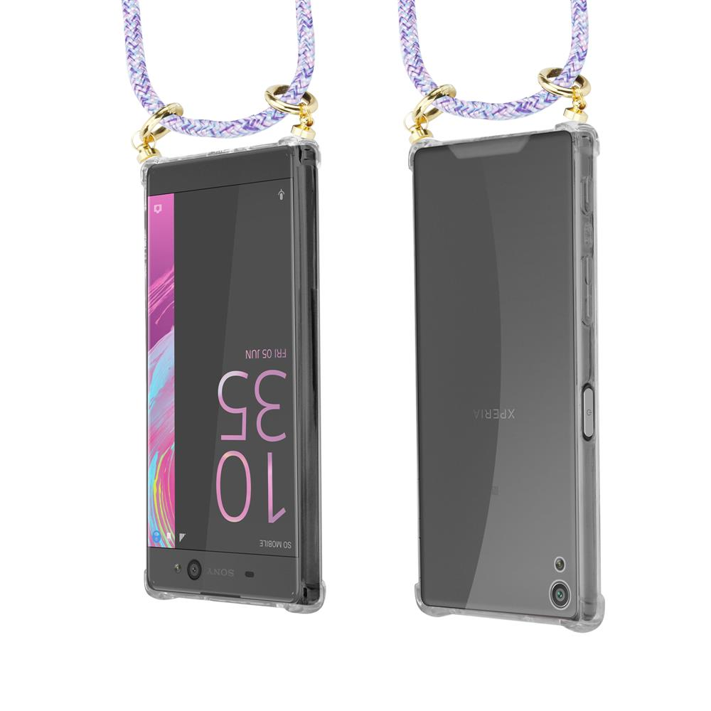 Zwei Smartphones mit Trageband. Eines zeigt die Uhrzeit 10:35. Das andere ist transparent.