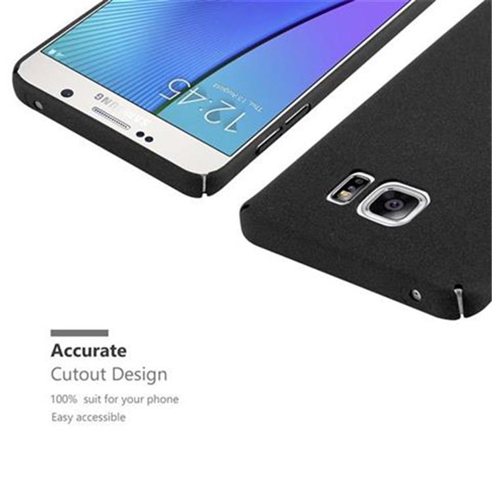 Ein Smartphone mit schwarzer Hülle und einem weißen Smartphone daneben.