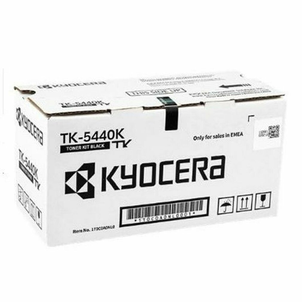 Pudełko czarnego tonera Kyocera TK-5440K z kodem kreskowym i symbolami.