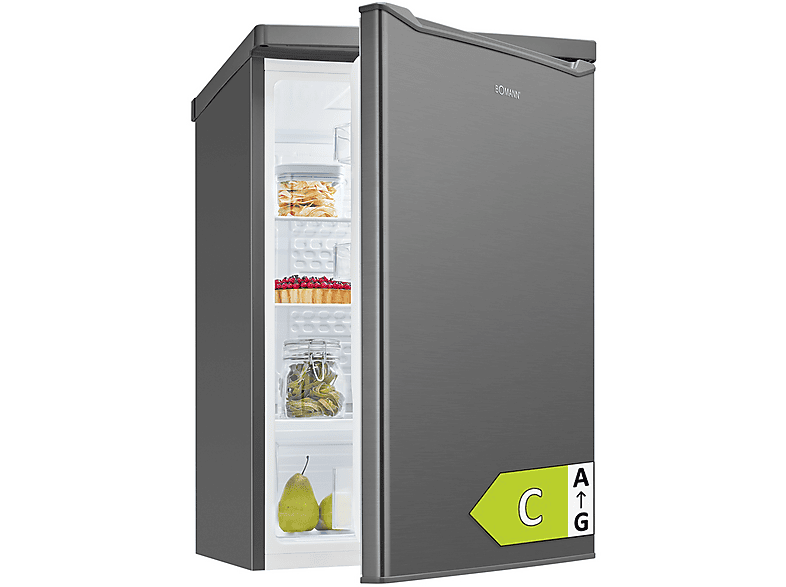 BOMANN VS 7258 Kühlschrank (C, 85 cm hoch, Silber)