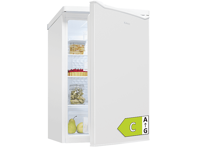 BOMANN VS 7258 Kühlschrank (C, 85 cm hoch, Weiß)