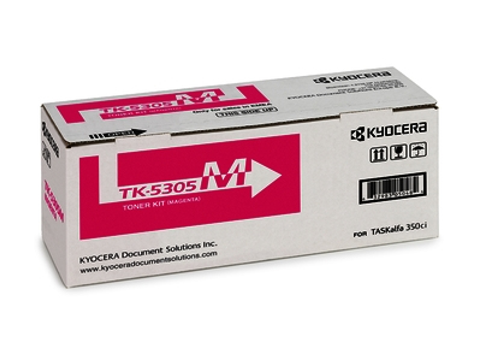 Kit toner Kyocera TK-5305 magenta in scatola per TASKalfa 350ci.