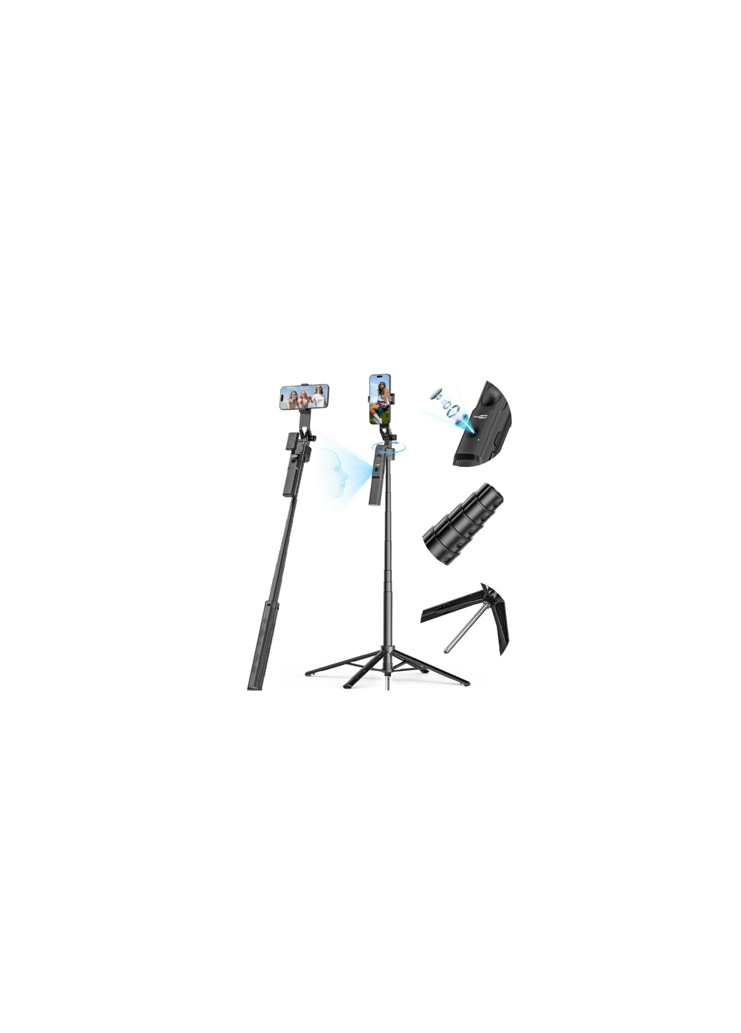 PIILI AI Yüz Takip Stand Tripod Siyah
