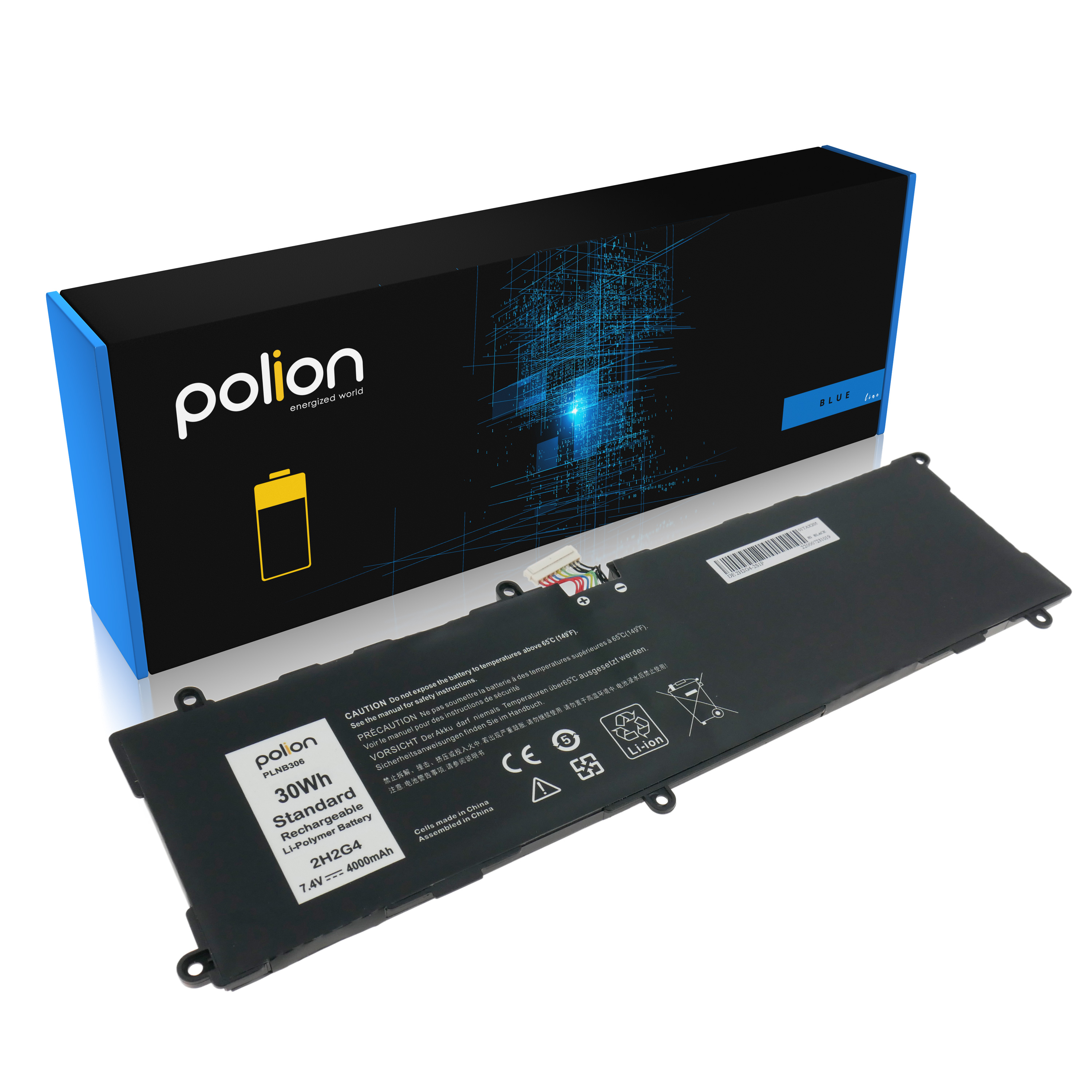 Bateria Polion 30Wh, 7.4V, 4000mAh Li-Polymer z pudełkiem.