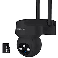 MediaMarkt SILTCON Beveiligingscamera Buiten - Nachtzicht - 3K HD 5MP - Wifi en app - 64GB SD Beveiligingscamera Zwart aanbieding