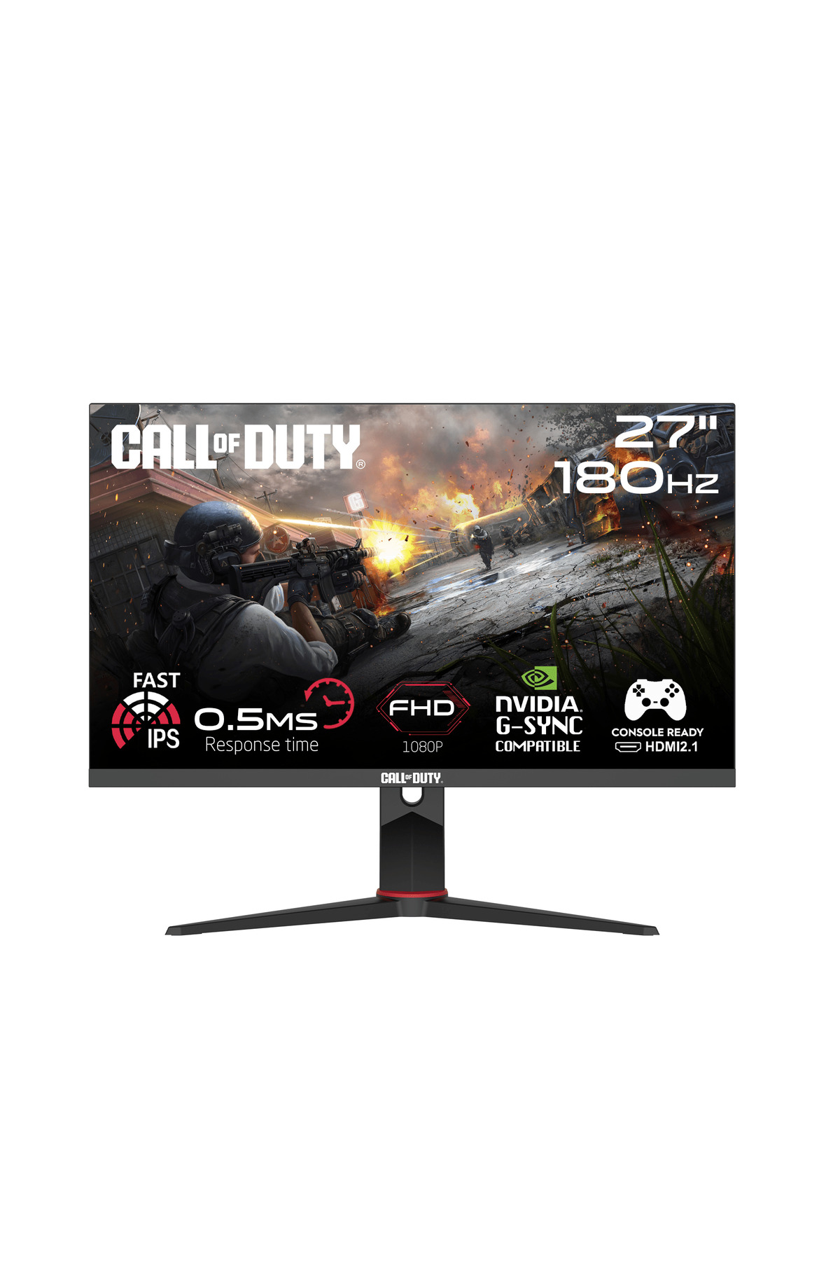 Call of Duty Monitör: 27 inç, 180Hz, 0.5ms, FHD, G-Sync, Konsol hazır.