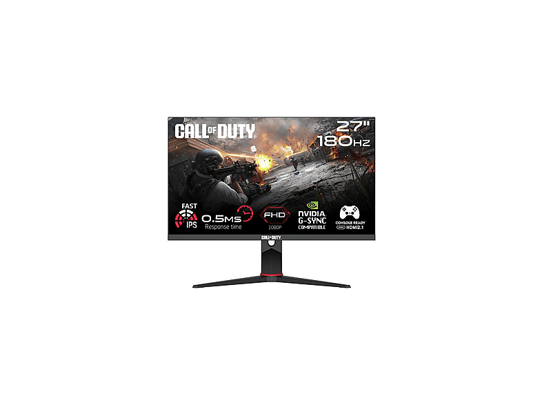 GAMEON Call Of Duty Pivot Fastıps Hdmı 2.1 Ps5 Uyumlu 27 inç 2K 0,5 ms 180 Hz Gaming Monitör Siyah