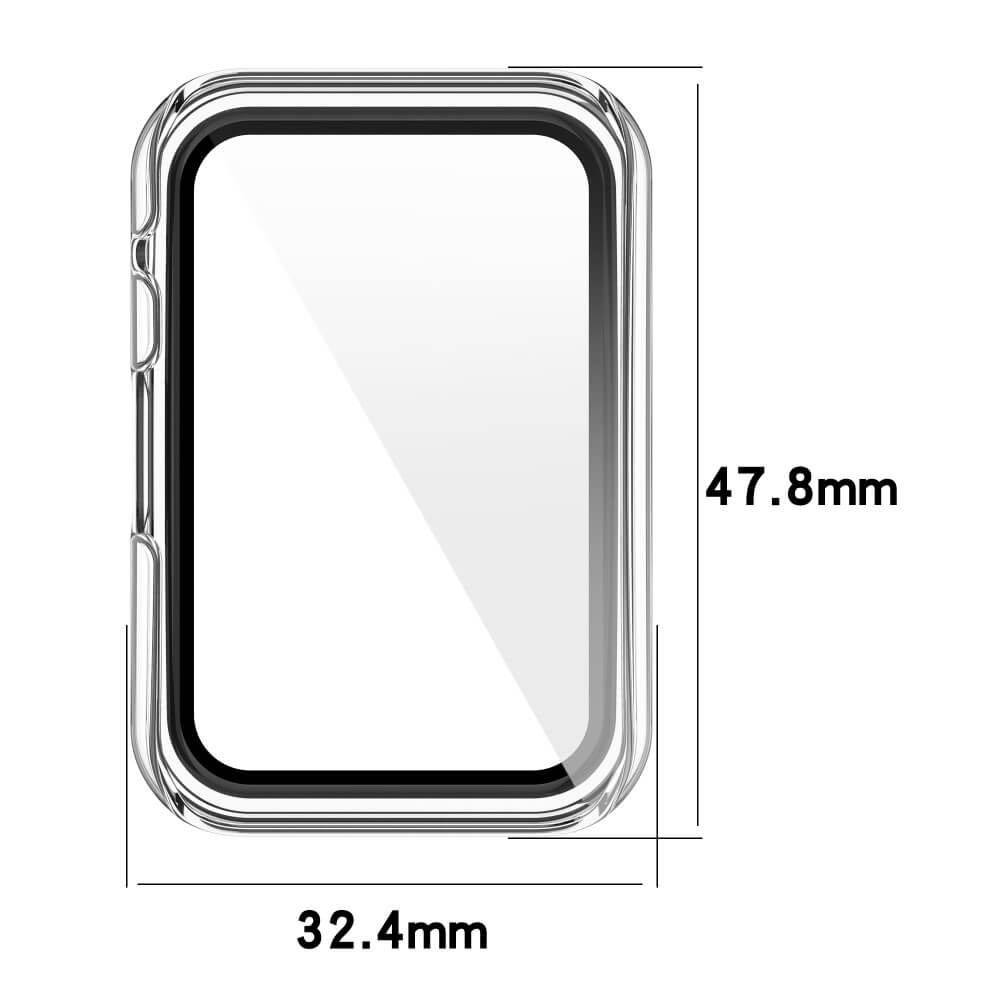 Coque de protection transparente pour appareil rectangulaire, 47,8x32,4mm.