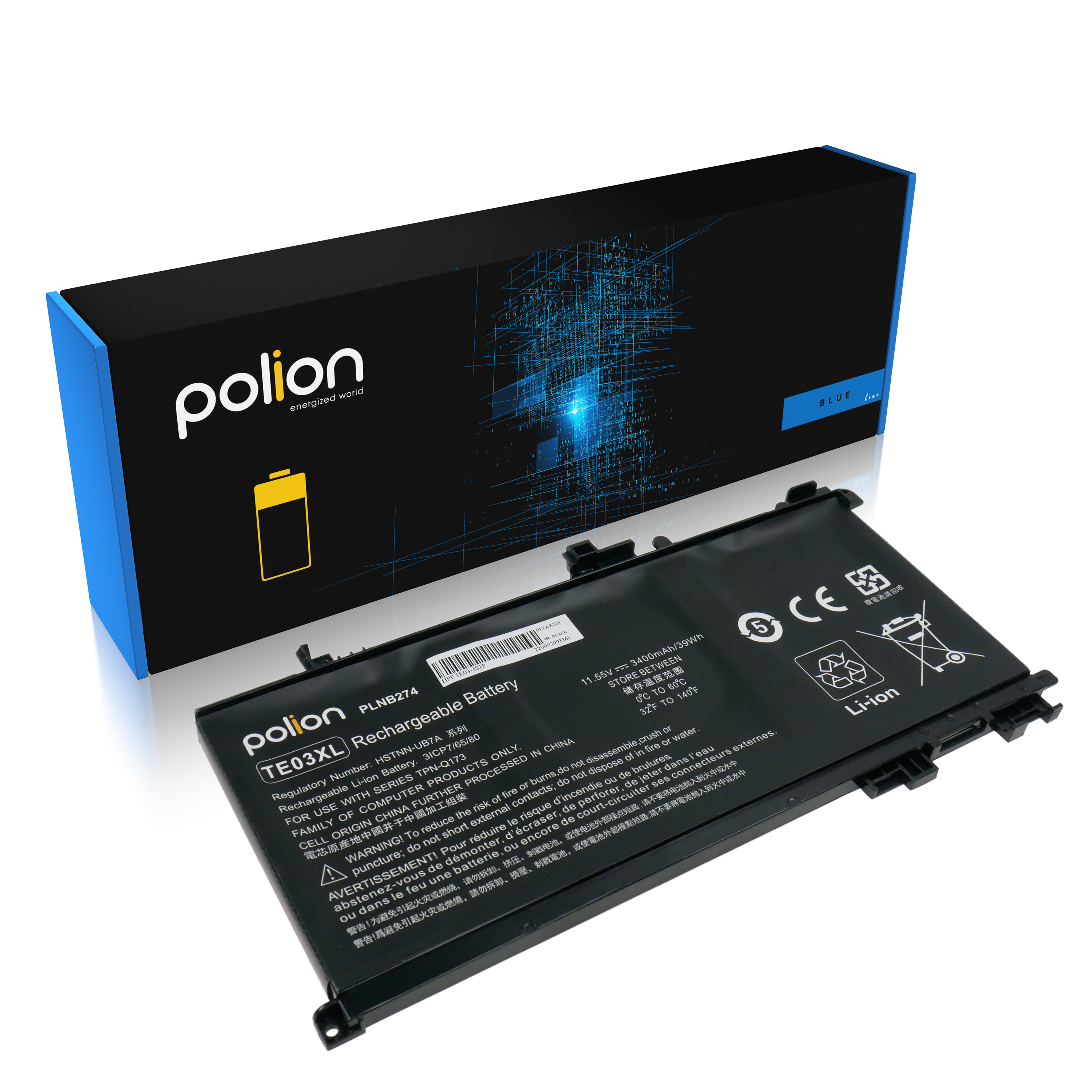 Czarny akumulator do laptopa z 