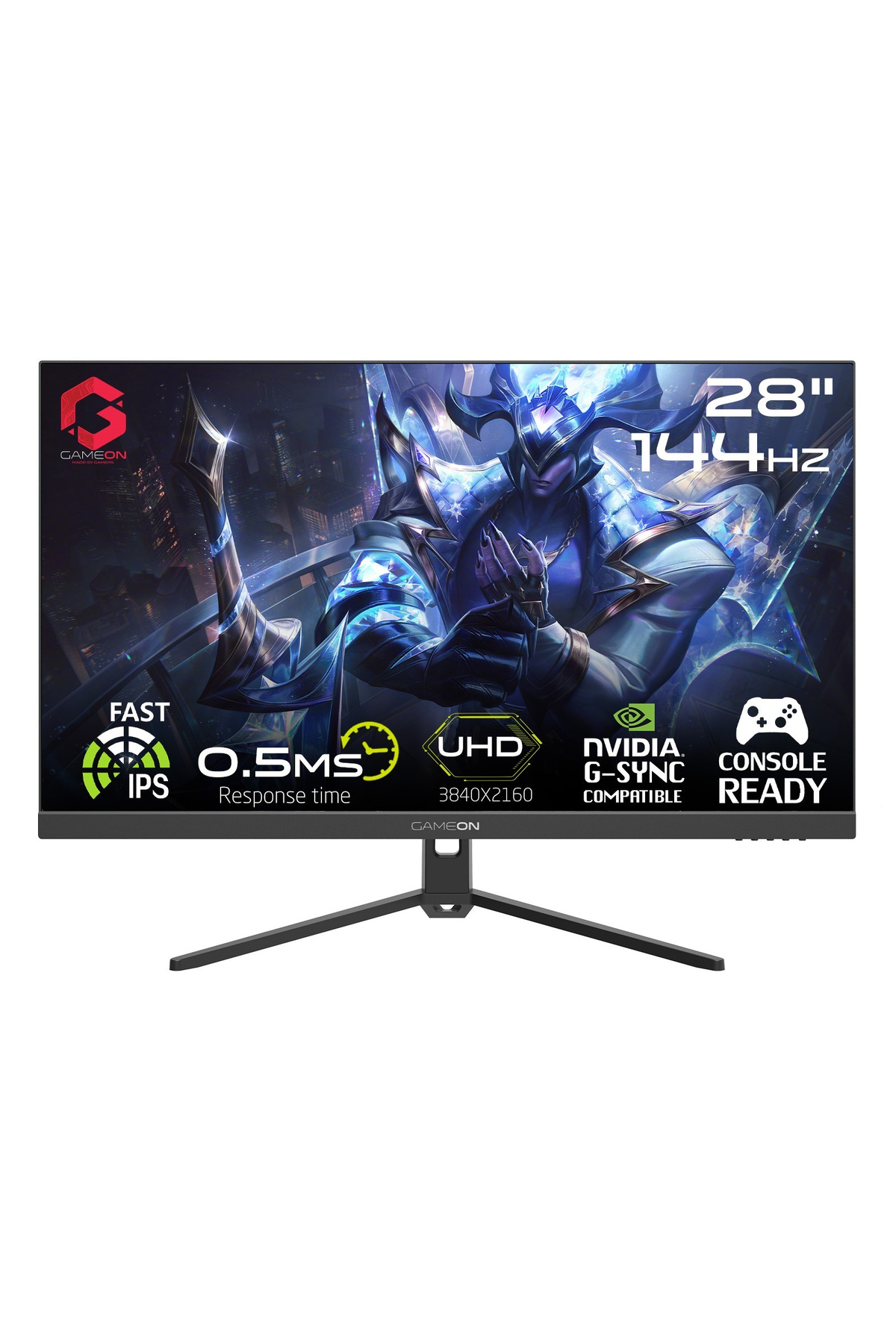 GAMEON GOP28UHD144IPS 28 inç 4K 0,5 ms 144 Hz Gaming Monitör Siyah