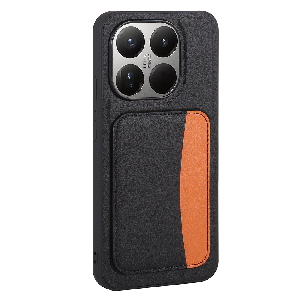 GPACK Xiaomi 15T Uyumlu Kartlıklı X-Kart Silikon Telefon Kılıfı Siyah