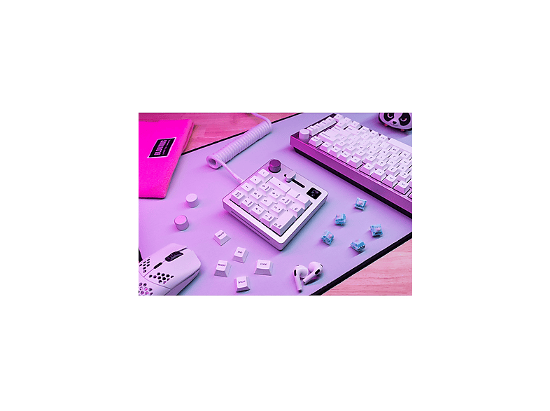 KEYCHRON Numpad GLO-GMMK-NP-FOX-W wired Klavye Beyaz
