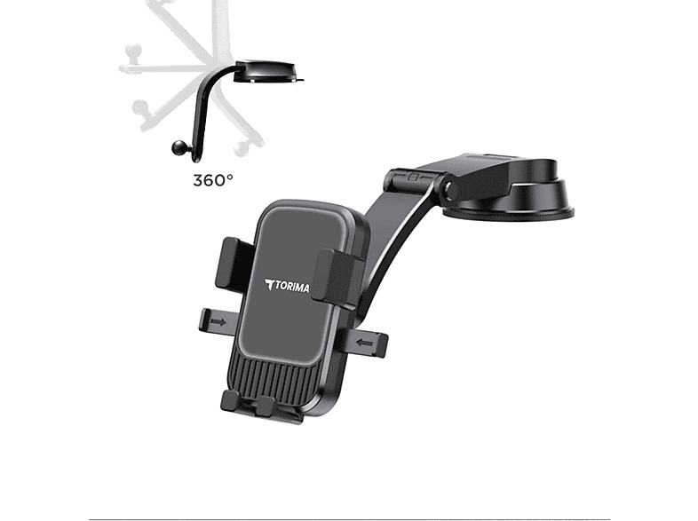 TORIMA JX053 360 Derece Dönebilen Vantuzlu Araç İçi Telefon Tutucu