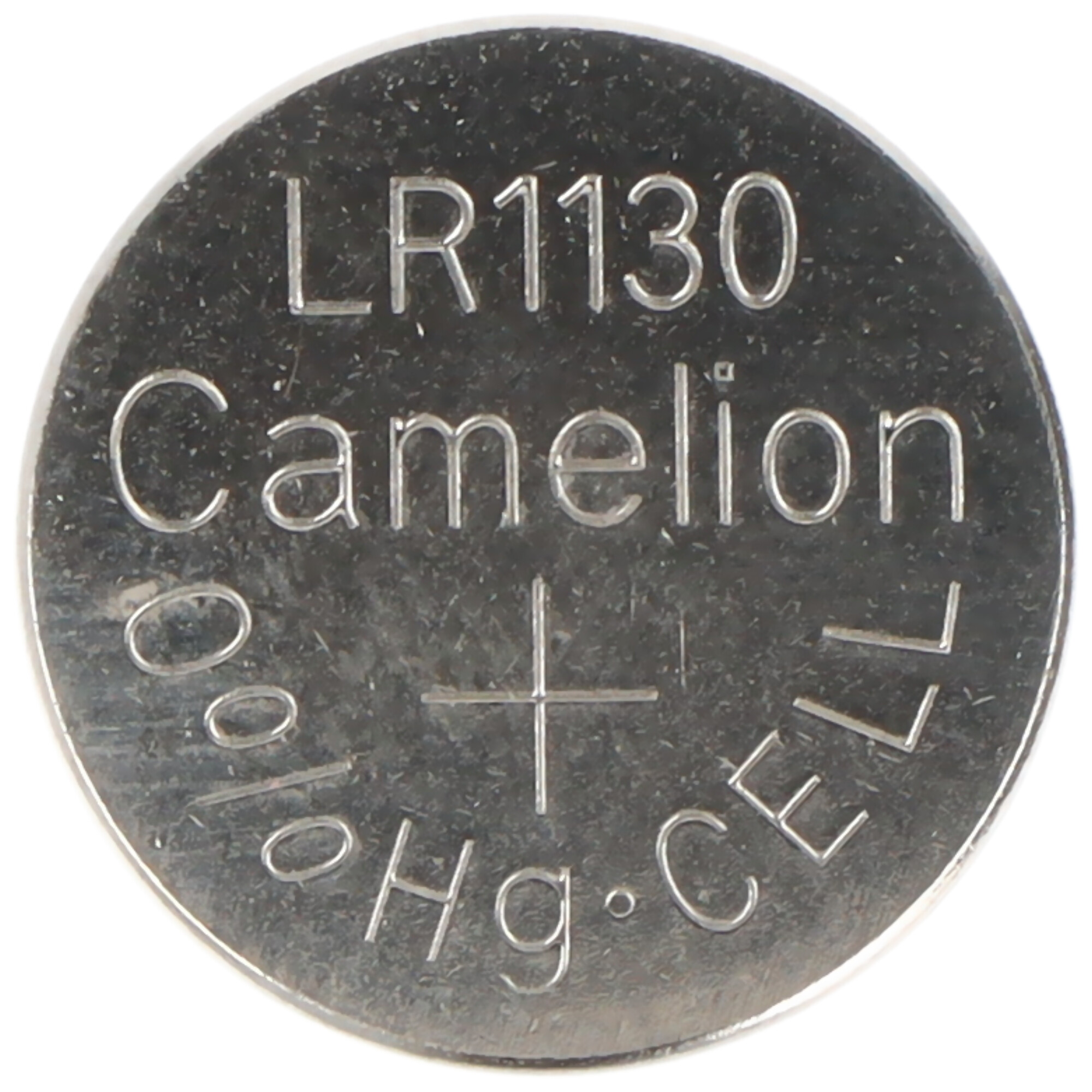 Camelion LR1130 Knopfzelle mit HG-CE Kennzeichnung auf weißem Hintergrund.