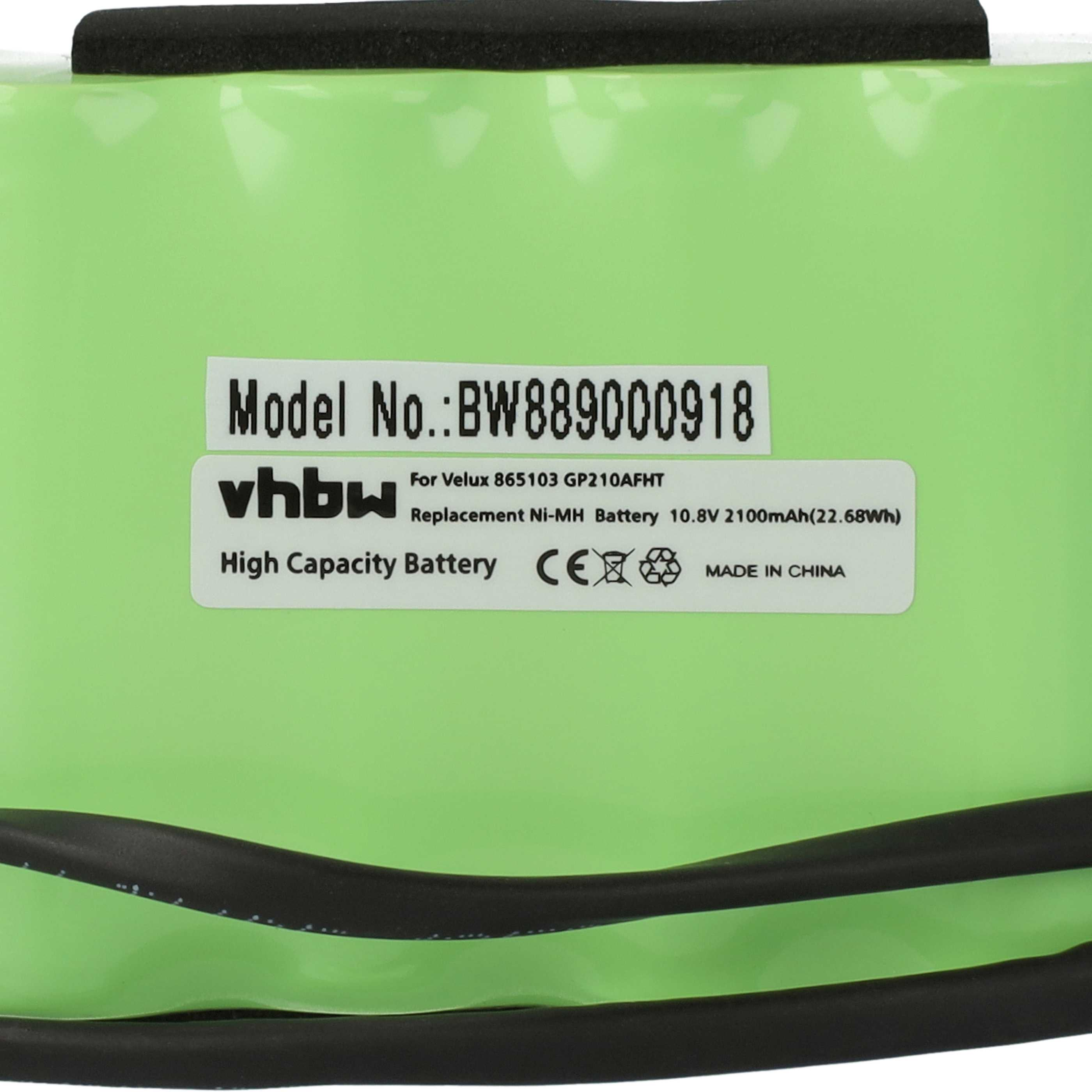 Ein grüner Akku mit Modellnummer BW889000918 und CE-Zeichen.