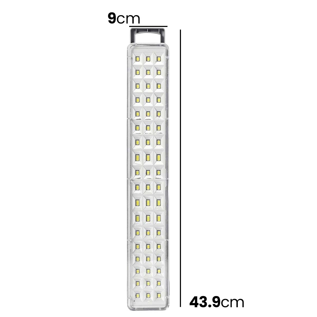 Ein langer, schmaler LED-Streifen mit 43,9 cm Länge und 9 cm Breite.