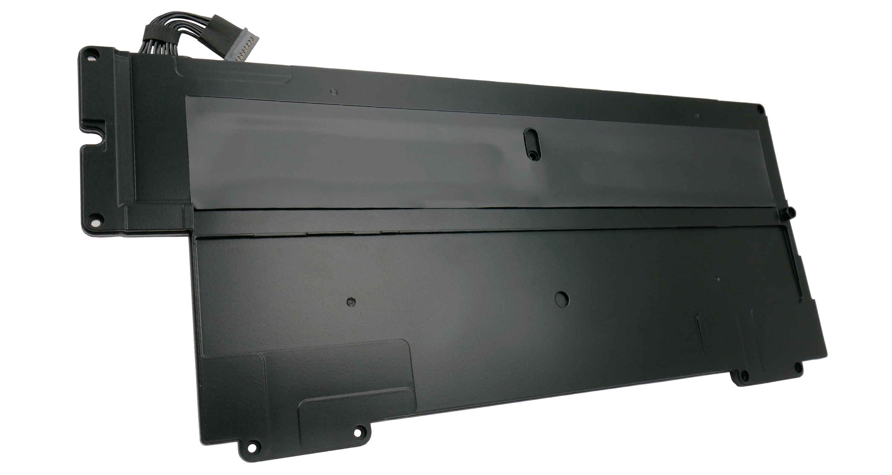 Czarna bateria do laptopa z taśmą kablową.