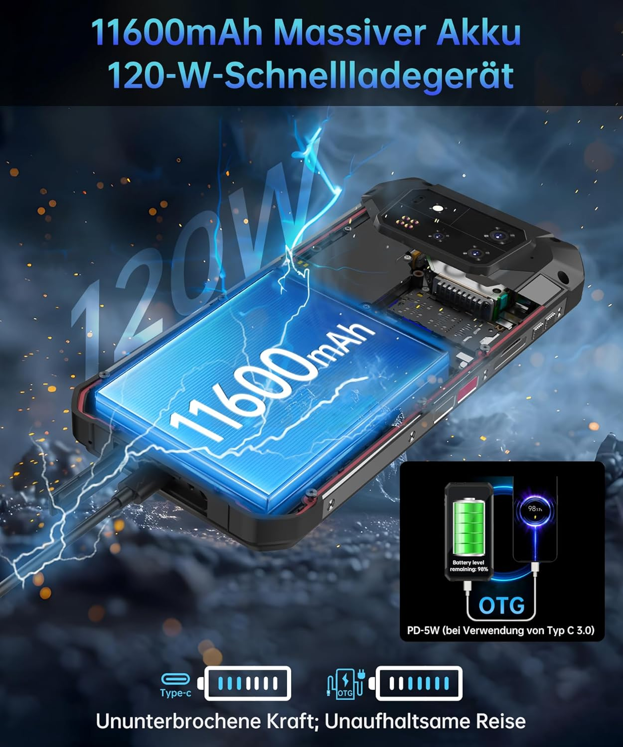 PU Leren Portemonnee Hoesje Compatibel met Unihertz 8849 Tank 3 Pro, Flip Cover met Magneet, Kaartsleuven en Standaardfunctie (Zwart