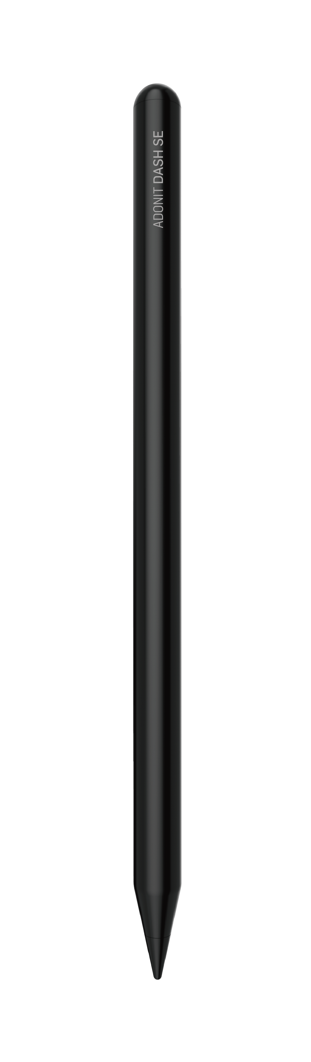 Un elegante stilo nero con punta appuntita e testo "ADONIT DASH SE".
