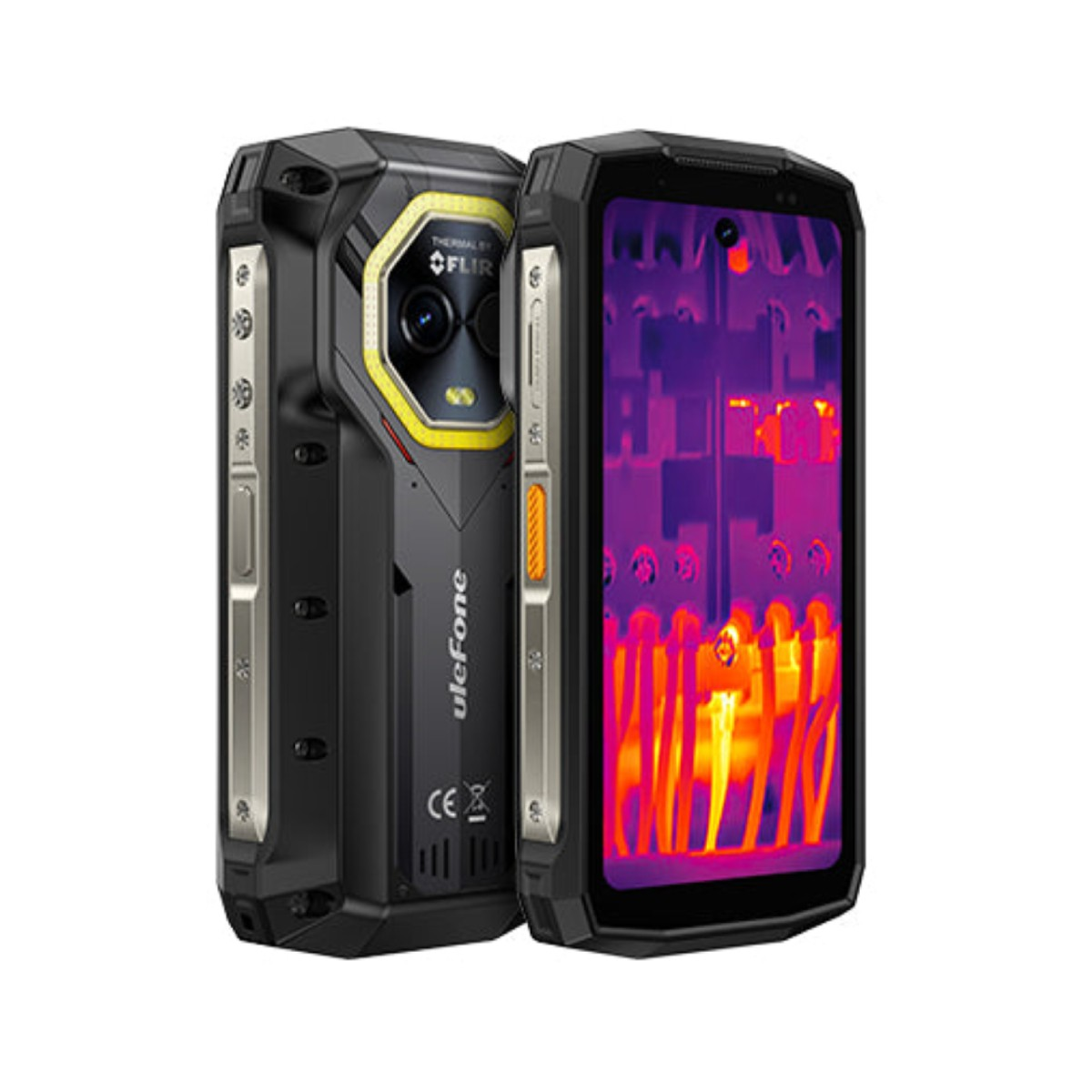 Wytrzymały smartfon z kamerą termowizyjną FLIR i wyświetlaczem termicznym.