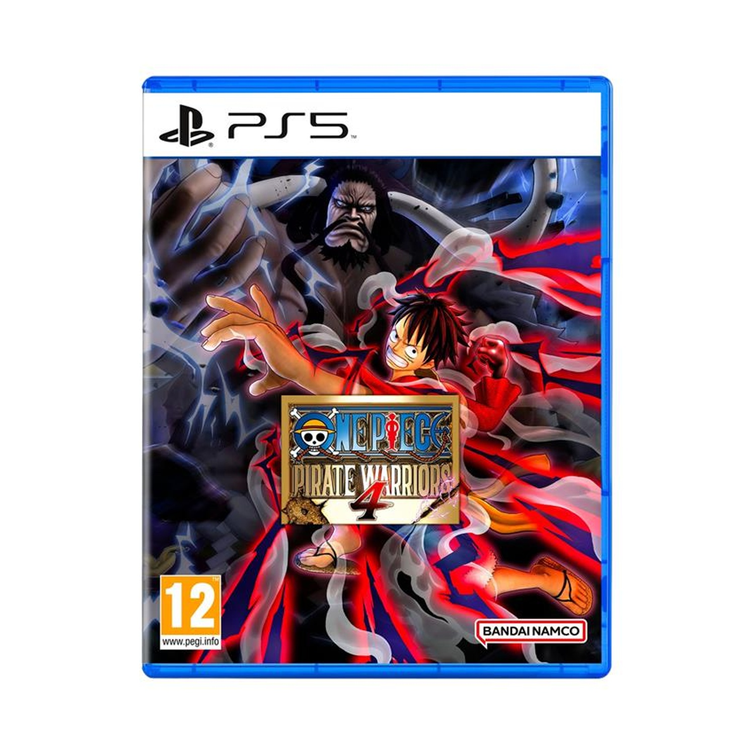 Custodia gioco PS5 One Piece Pirate Warriors 4. Luffy e Kaido combattono.