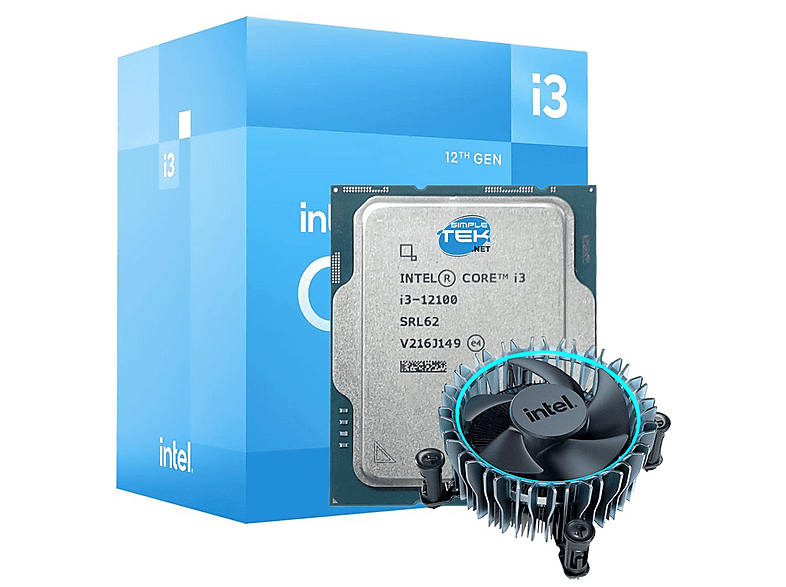 INTEL I3-12100 3.3GHZ Prozessor, Silber | SATURN