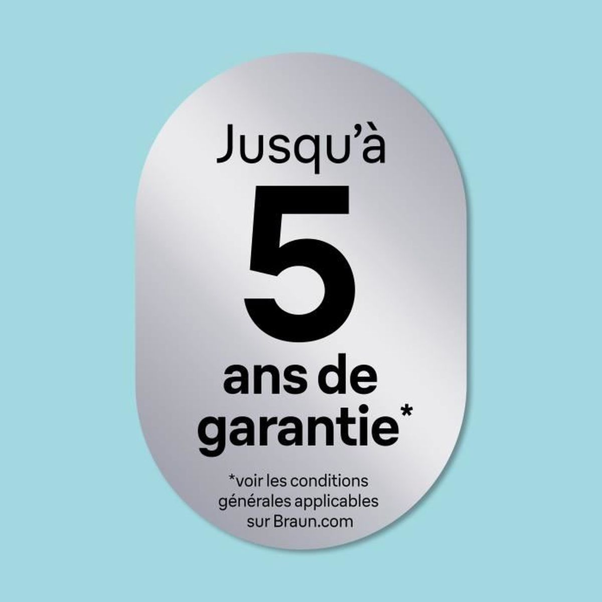 Do 5 lat gwarancji. Zobacz warunki na Braun.com.